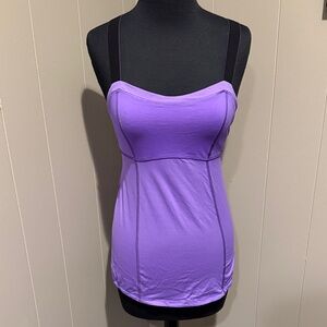 B31 Lululemon Athletica Women 6 Purple Tank Top Sports Bra Active